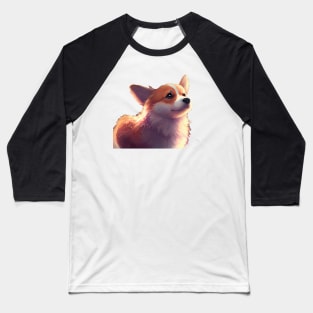 Mochi the Corgi Baseball T-Shirt